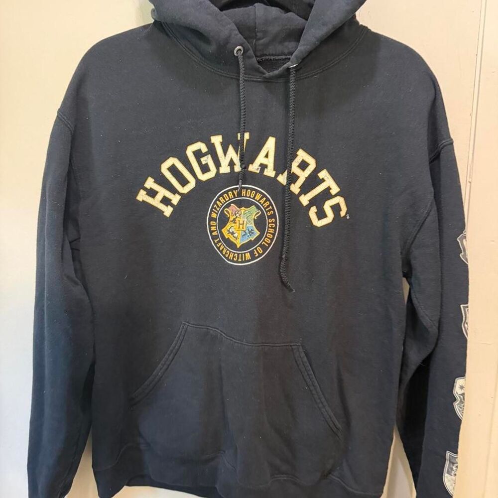 Harry-potter Women's Navy and Black Hoodie